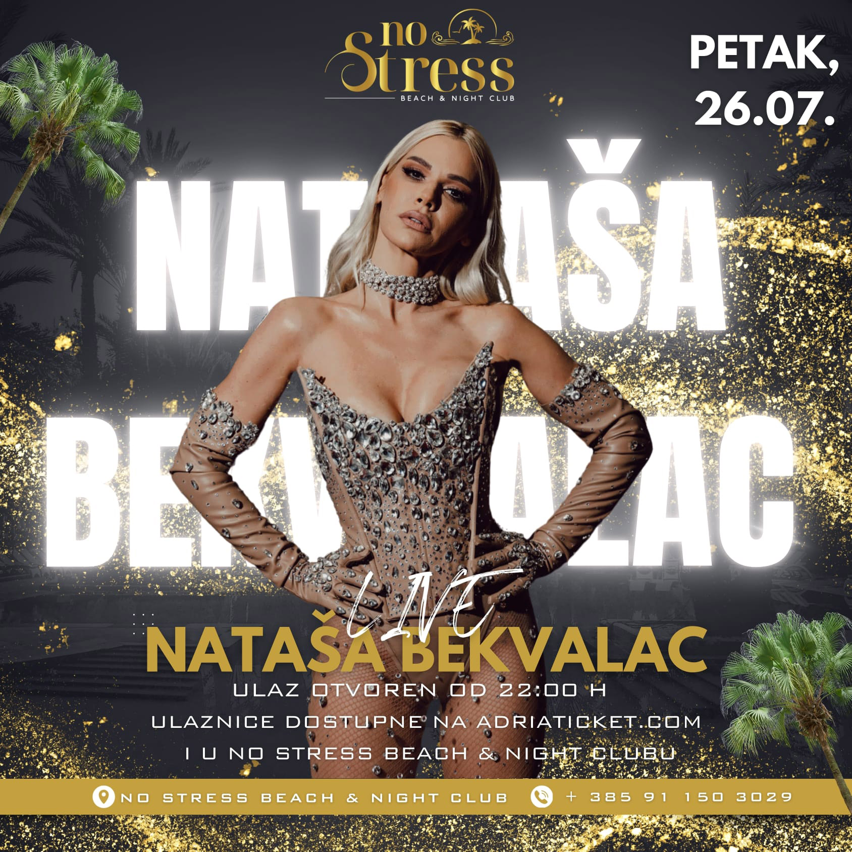 Koncert Nataše Bekvalac u NoStressu na Brodarici