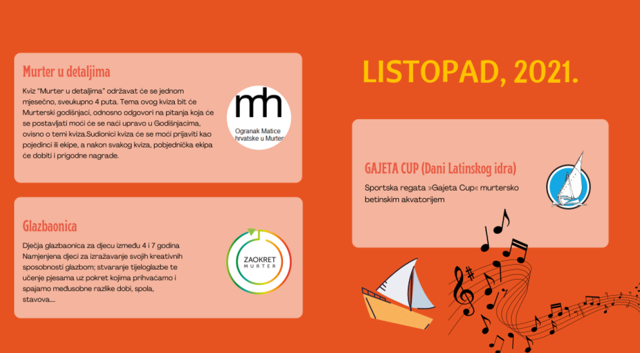 Provjerite kakve aktivnosti vas čekaju tijekom cijele godine u Društvenom centru Jedro u Murteru 