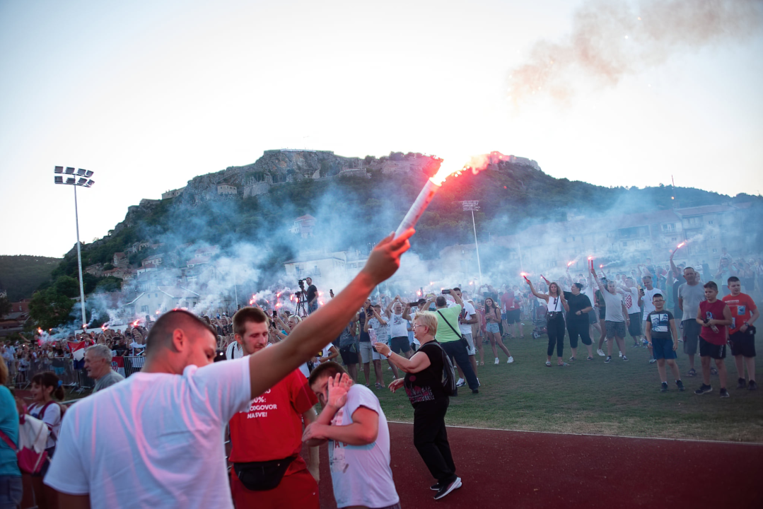 Zlatnu Mateu dočekali i u njenom Kninu: Ona je ponos Zvonimirovog grada i cijele Hrvatske