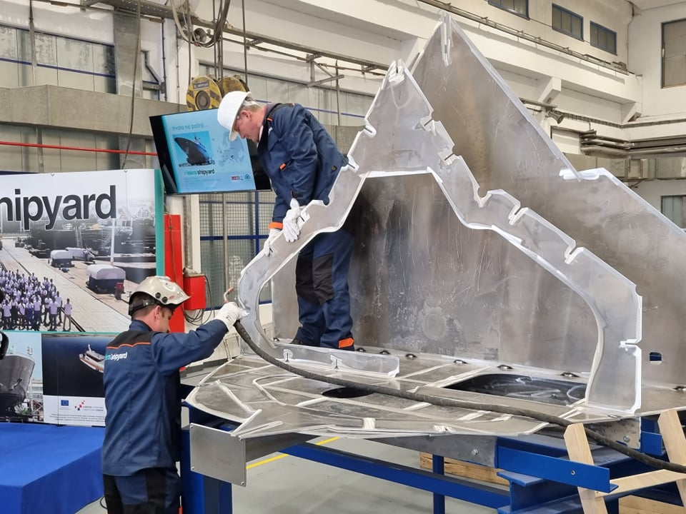 U Iskra brodogradilištu Šibenik svečano položena kobilica za brod hitne pomorske medicinske službe