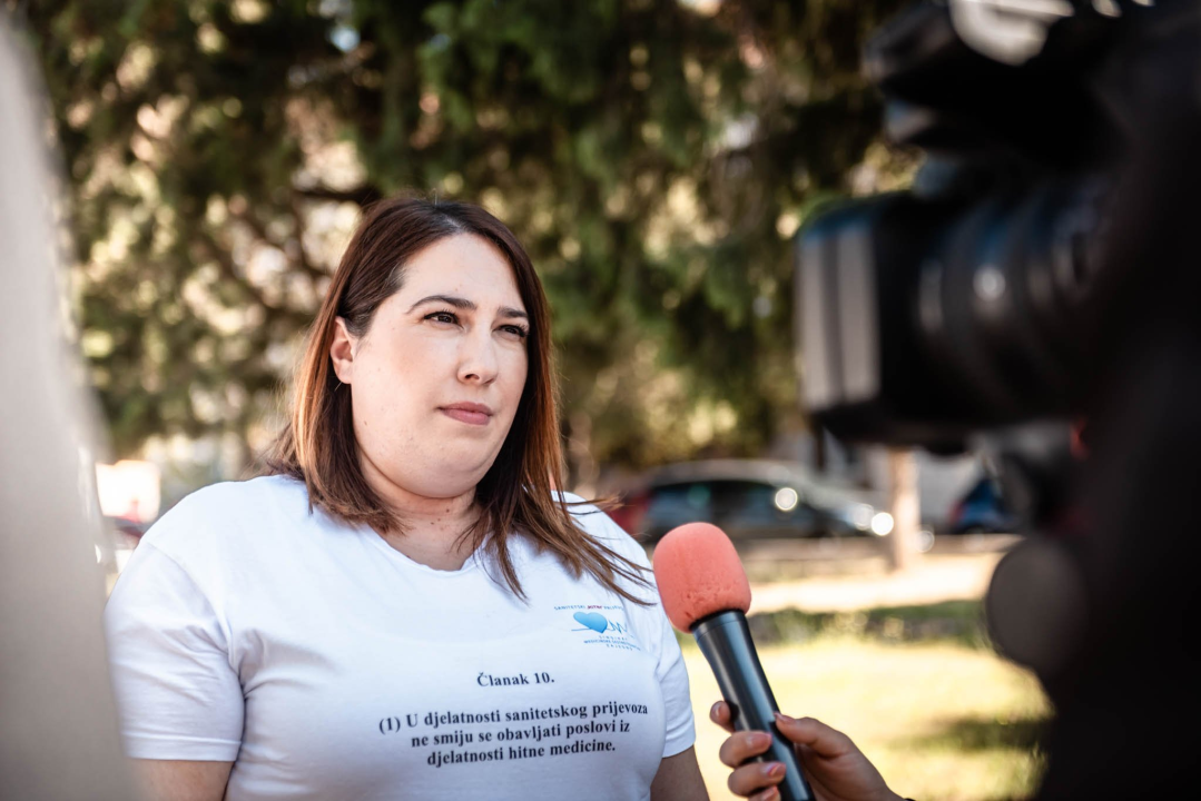 Štrajk djelatnika saniteta u Šibeniku: 'Žao nam je pacijenata, ali ovaj korak smo morali poduzeti!'