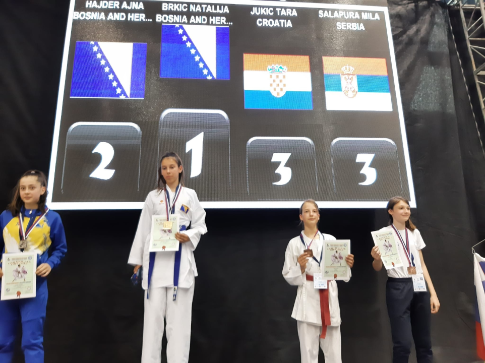 Dvije brončane medalje s Prvenstva Balkana donijele su kući članice Karate kluba Okit