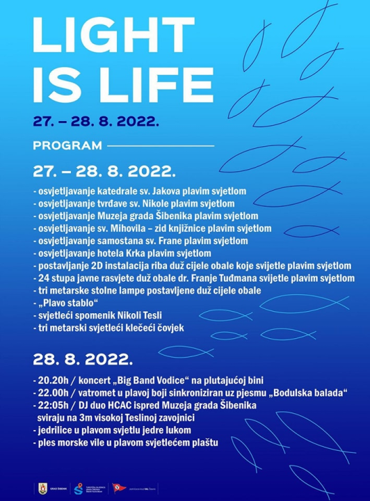 I ove godine 'Light is life': Sve će biti obojano u plavo, vatromet uz pjesmu Vice Vukova i morska vila po ulicama grada