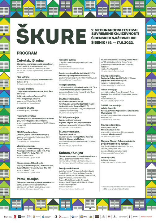 Tri dana do 'Šibenske književne ure': ŠKURE donose međunarodnu suvremenu književnost