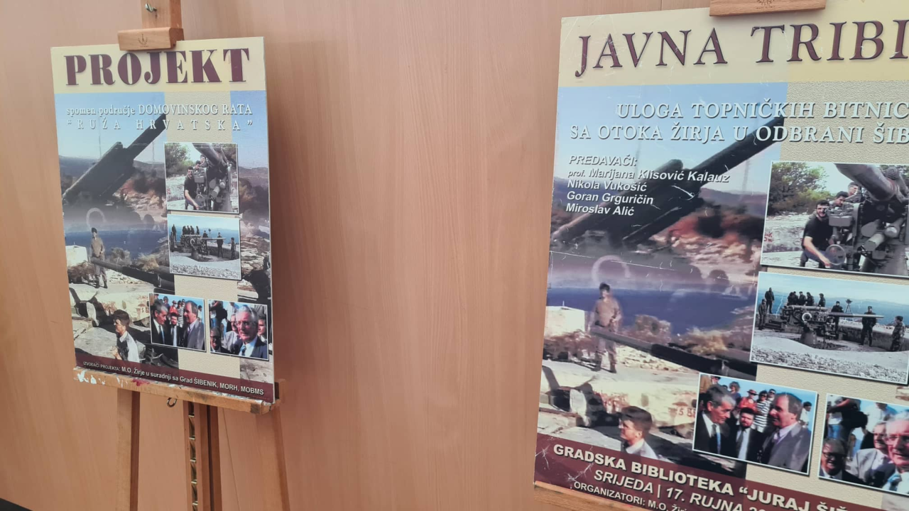 U knjižnici održana tribina o spomen-području vojne povijesti Ruža hrvatska Žirje, večeras bakljada na tri lokacije