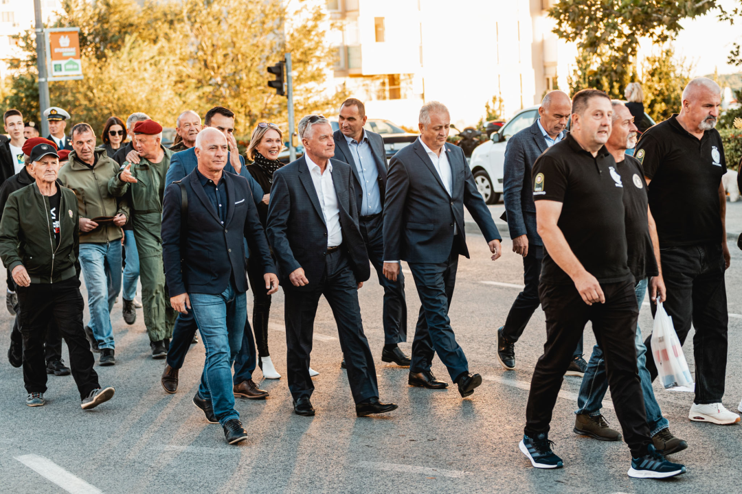 Šibenčani komemoracijom na Baldekinu i mimohodom obilježili 31. obljetnicu Rujanskog rata