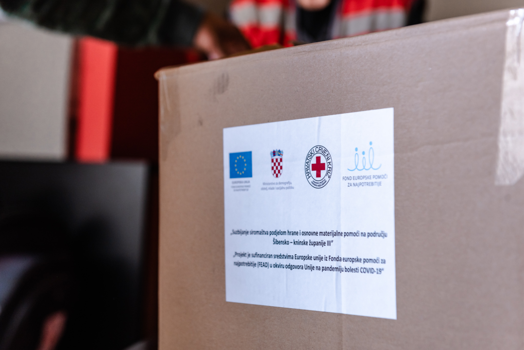 Šibenski Crveni križ podijelit će 10 tisuća paketa hrane najsiromašnijim sugrađanima
