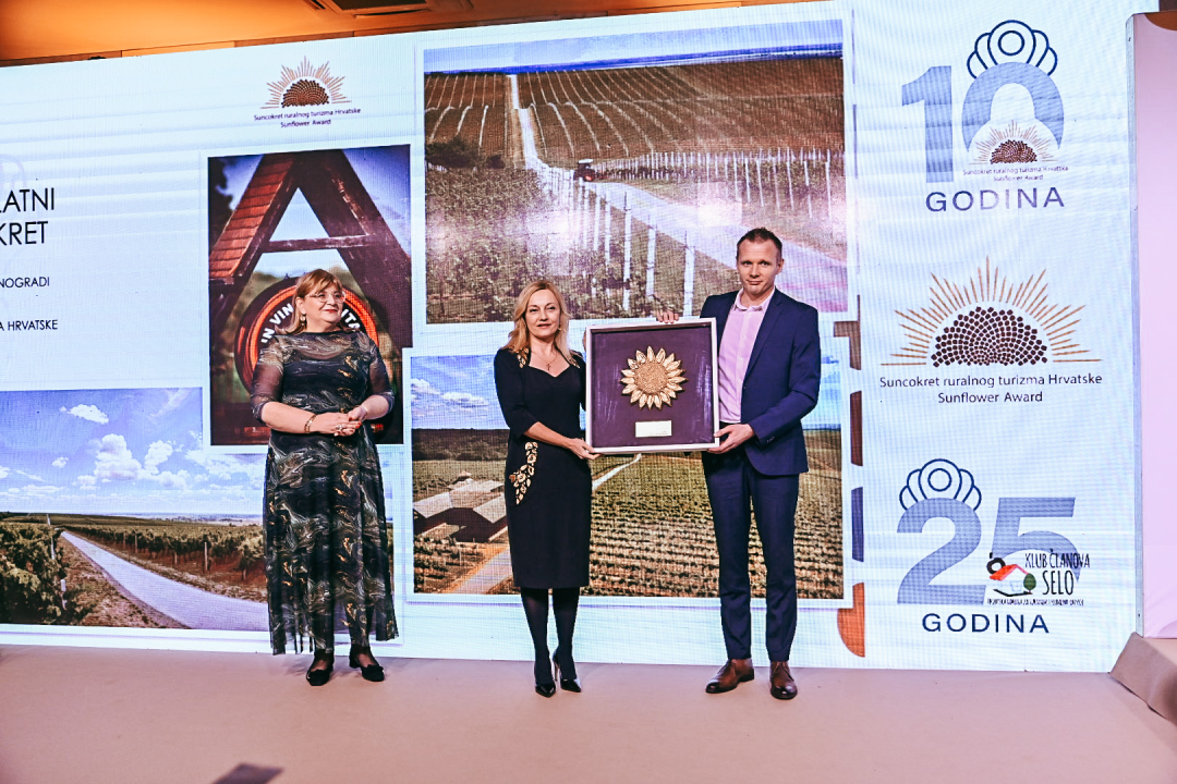 Suncokret ruralnog turizma osvojili vinarija Testament, agroturizam Marcelovi Dvori i OPG Marko Duvančić
