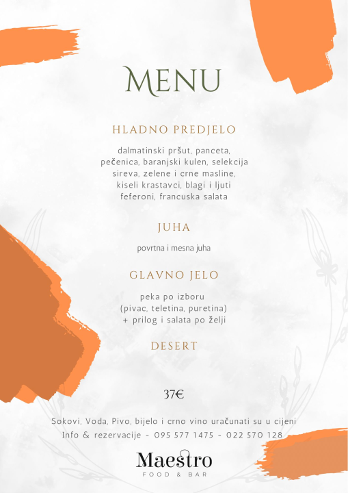 Proslavite posebne događaje s najbližima u popularnom Maestro Food&amp;Baru!