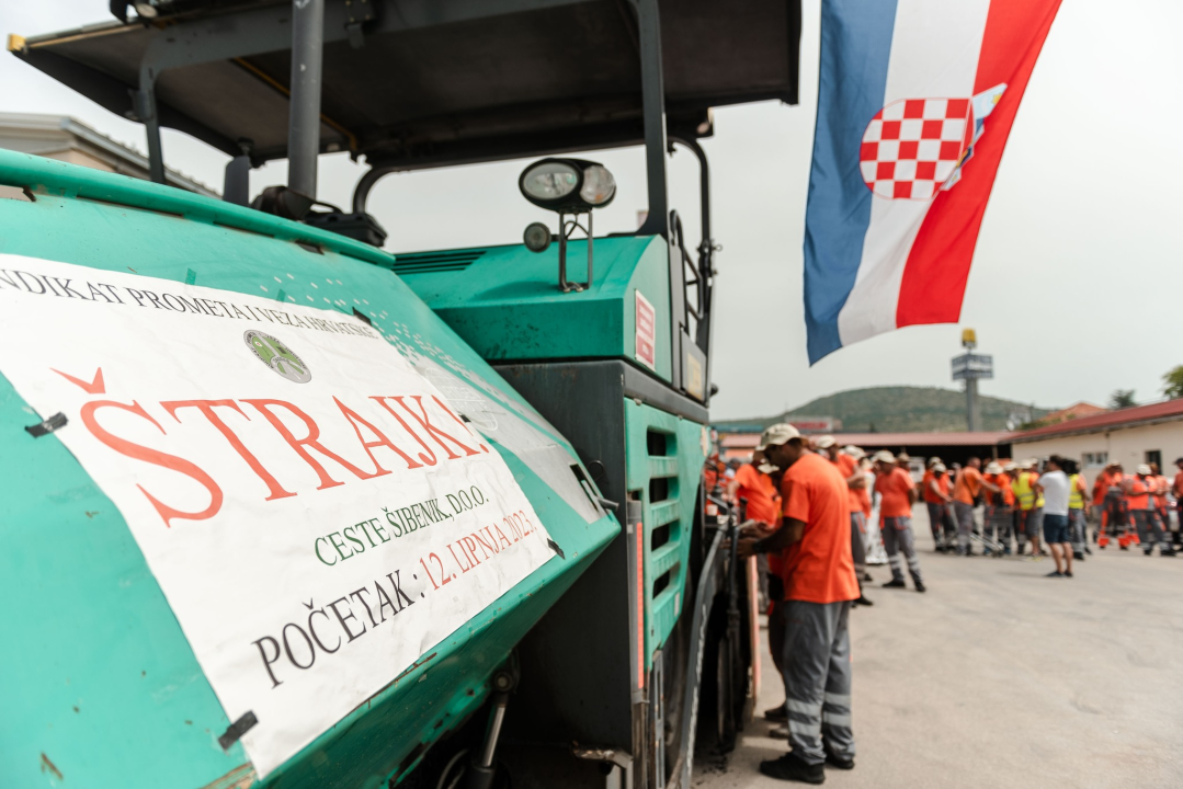 Radnici Cesta Šibenik ustraju u štrajku: 'Direktor sigurno odlazi, sada je na županu da zaustavi ovu situaciju'