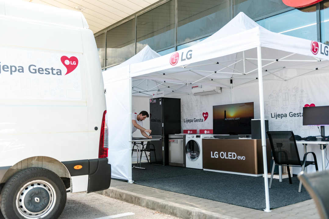 U Šibeniku održana LG-eva kampanja 'Lijepa gesta uz vas od mjesta do mjesta!'