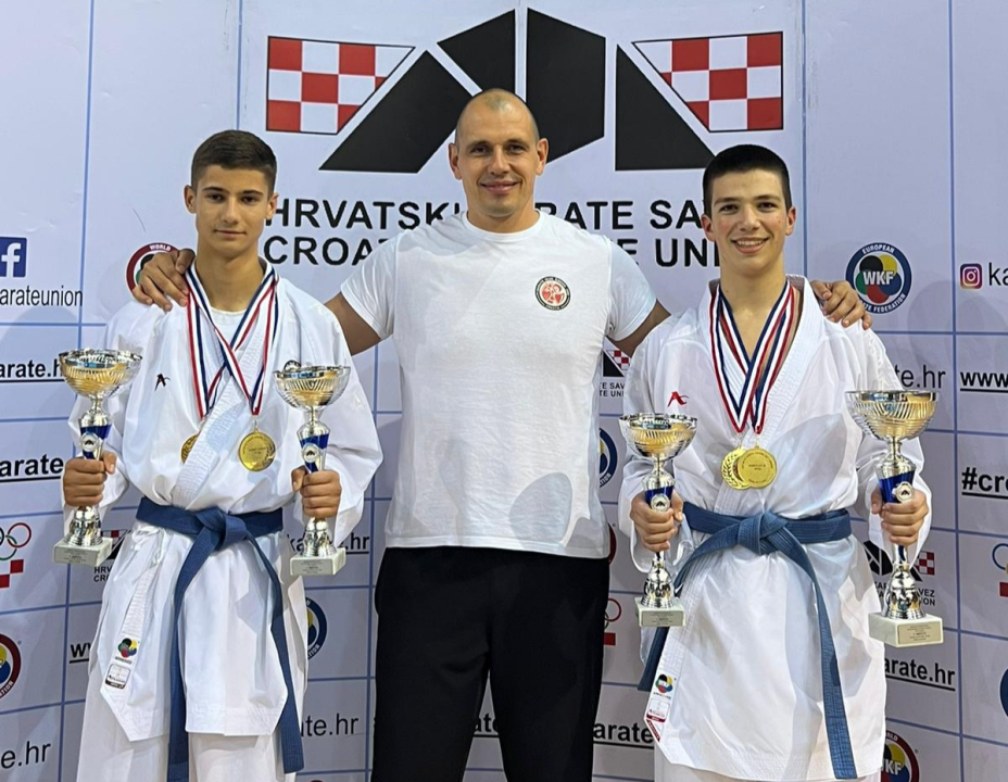 Troje karatista Šibenika 1066 na Kupu Hrvatske došlo do pet zlatnih medalja, klub ukupno drugi u državi