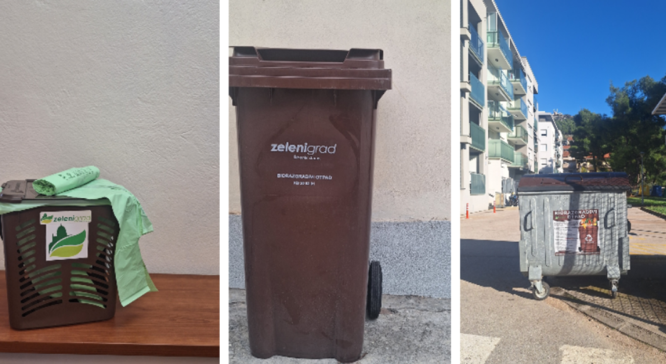 Uskoro i smeđe kante Zelenog grada za biorazgradivi otpad