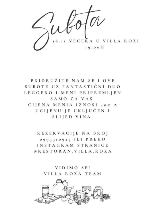 Ugodan ambijent i vrhunska spiza čekaju vas u Restoranu i pizzeriji Villa Roza!