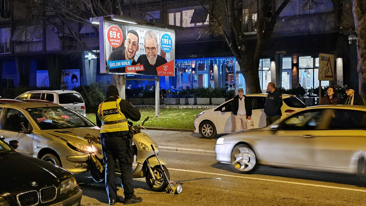 Kod parka na Baldekinu sudar motora i automobila, nitko nije ozlijeđen 