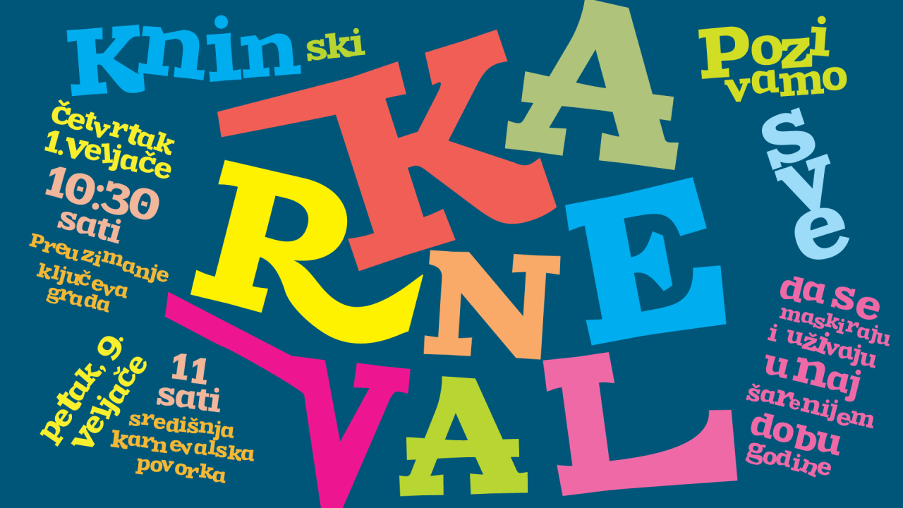 U četvrtak maškare preuzimaju vlast u Kninu!