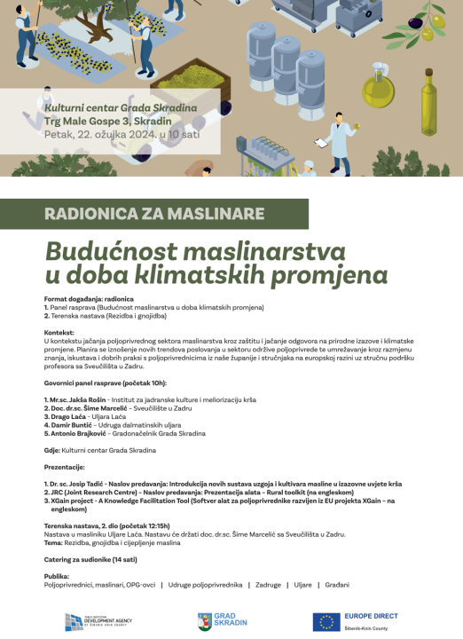 Ne propustite odličnu radionicu o budućnosti maslinarstva!