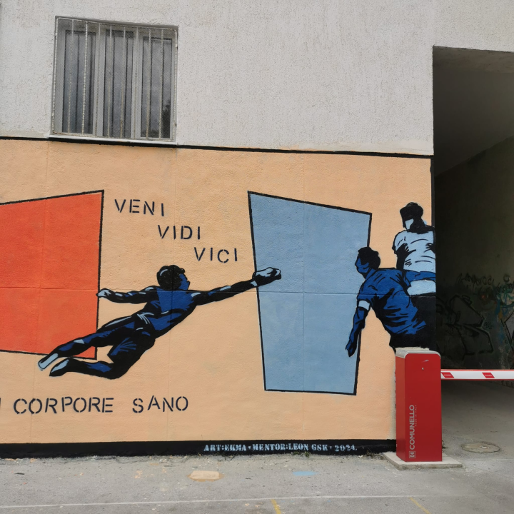 Dva murala u dvorištu gimnazije na 80 kvadrata zida: Grafiti kao umjetnost, a ne vandalizam