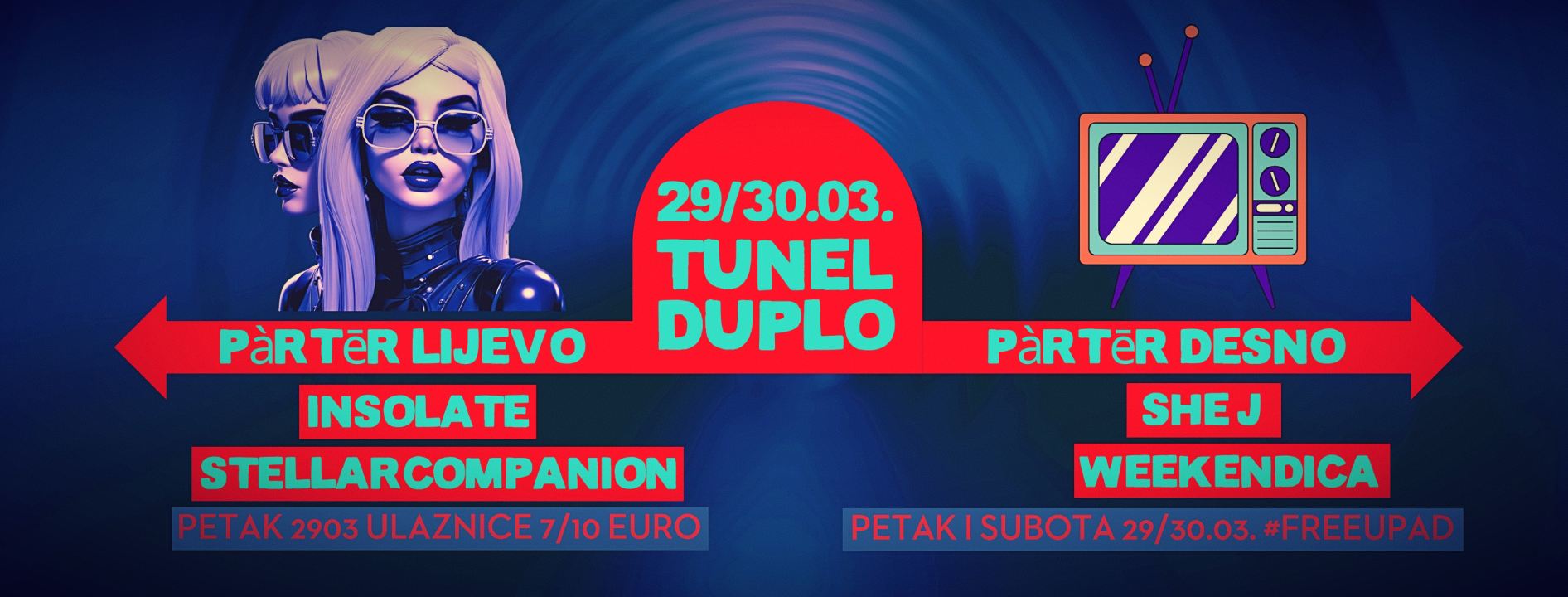 Dupla doza zabave ovog vikenda u šibenskom Tunelu