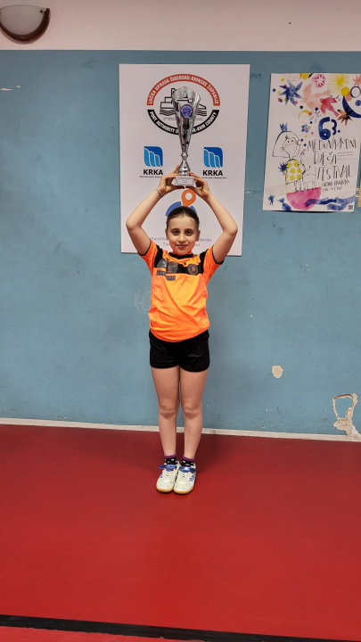 Mlada šibenska stolnotenisačica Katja Mandić srebrna na Opatija openu