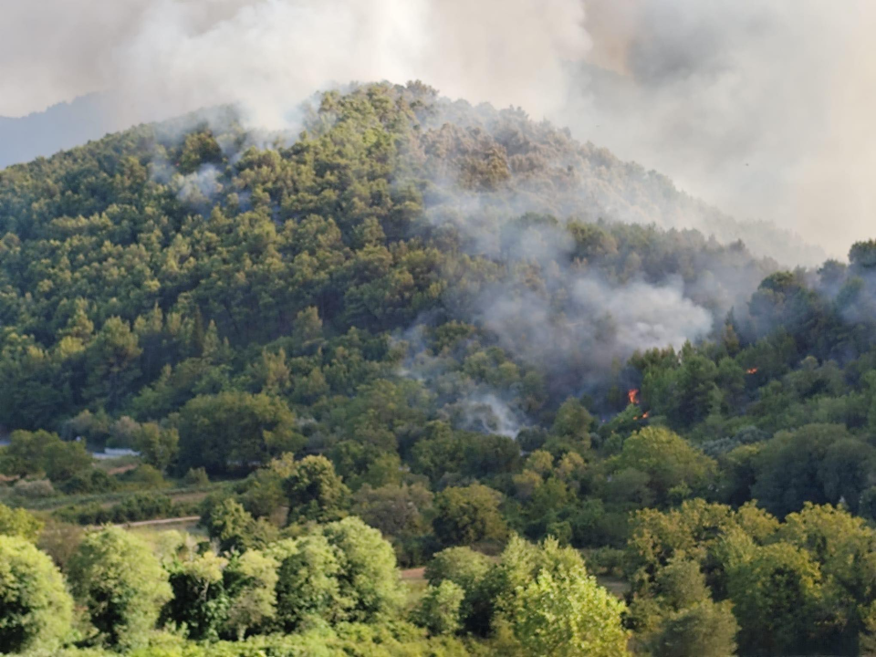 Preko 120 vatrogasaca bori se s požarom: 'Postoji šansa da se proširi u pravcu Dubravica i NP Krka'