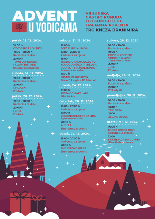Vodičani pripremili odličnu adventsku zabavu: Jole, Intrade, Željko Bebek, Magazin i mnogi drugi uz bogatu gastro ponudu