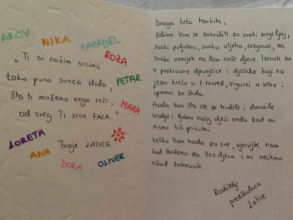 Markita Ševerdija 25 godina radi u vrtiću