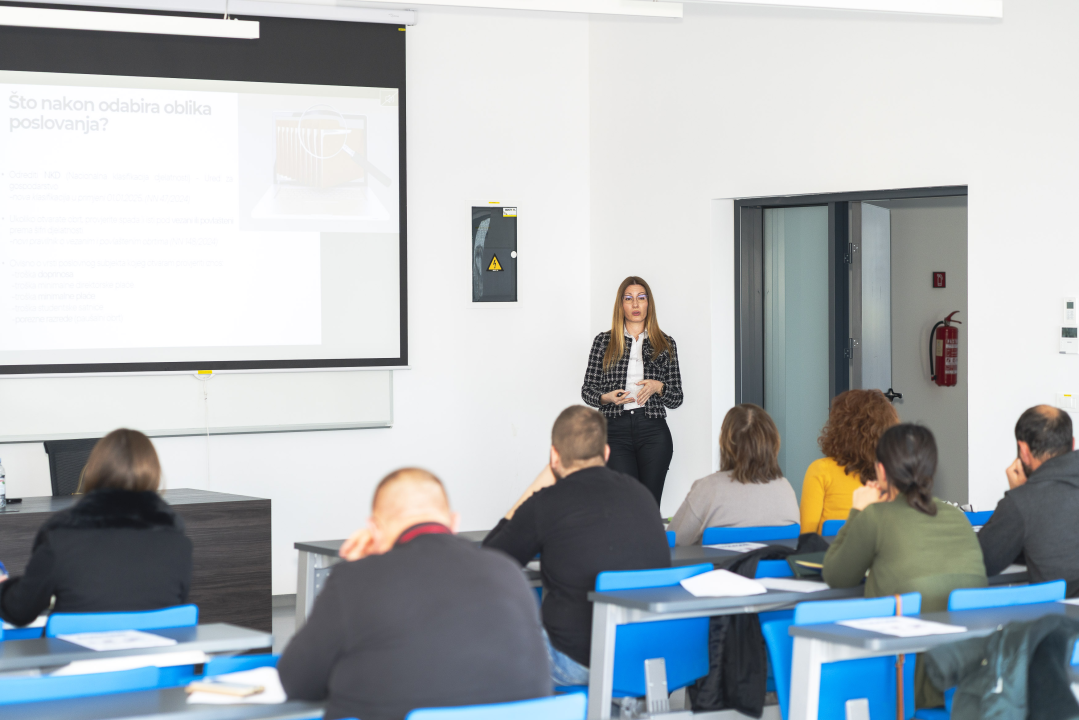 Na Veleučilištu u Šibeniku održana radionica ‘Od ideje do uspješnog poslovanja’