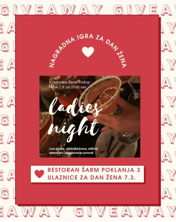 FOTO U Šarmu u Vodicama Dan žena slave tri dana, zaigrajte atraktivnu nagradnu igru!