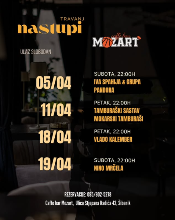 FOTO Preduskršnji glazbeni program u Mozartu: Svevremenski hitovi i nezaboravan provod!