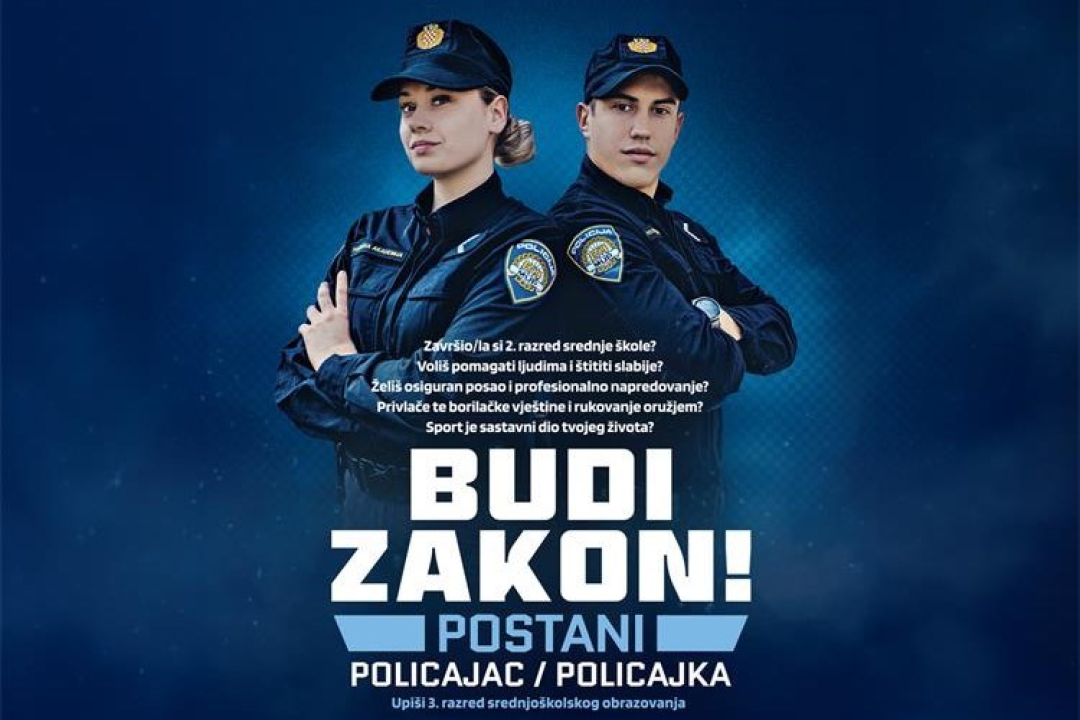 Policajci danas u Šibeniku pokazali svoju 'moć' 