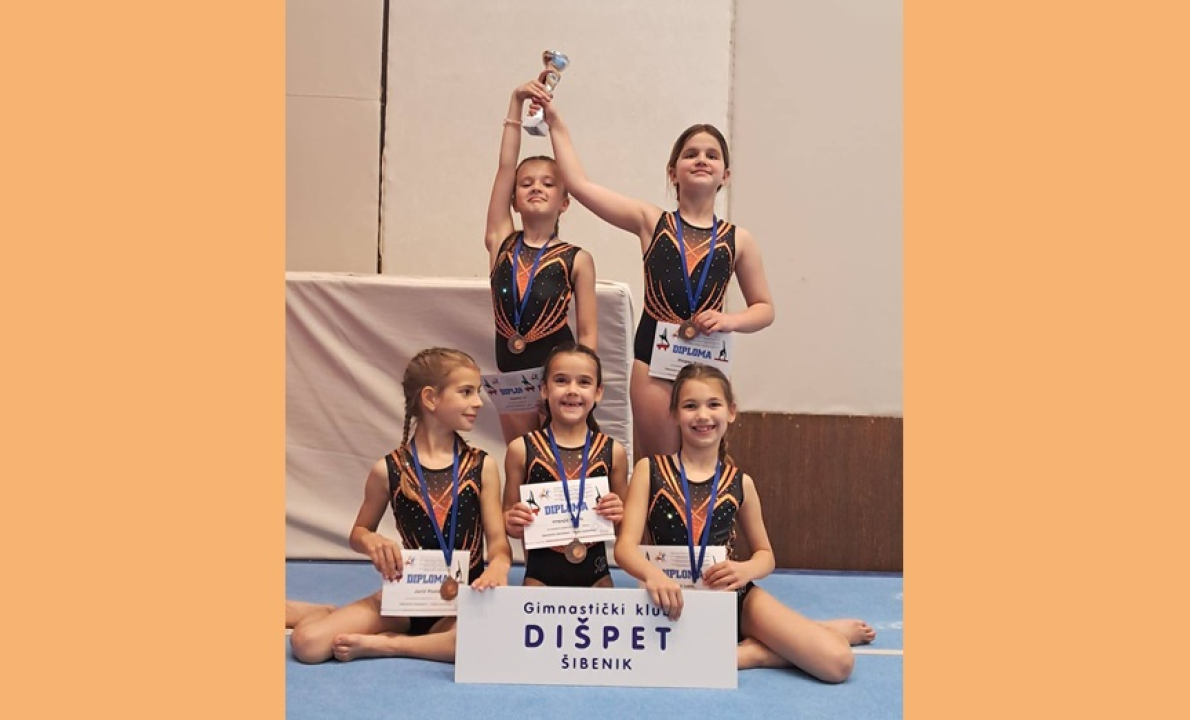 Gimnastičarke Dišpeta osvojile ekipno srebro i broncu na Prvenstvu Dalmacije