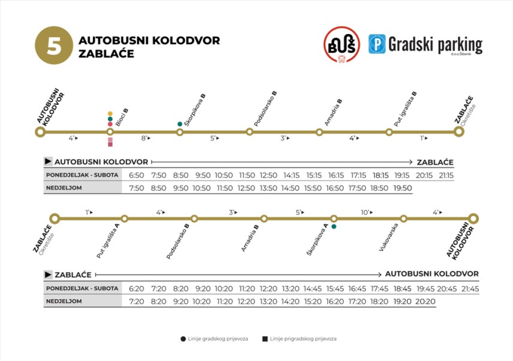 Sezonski vozni red gradskih i prigradskih autobusa 