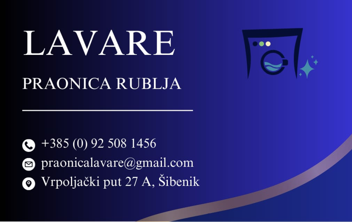 Olakšajte si svakodnevicu uz usluge novootvorene praonice rublja Lavare 