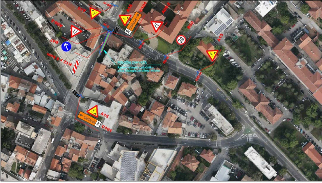 U Ulici Stjepana Radića u Šibeniku od idućeg tjedna radovi