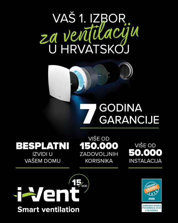 FOTO Do 4 puta dnevno izmijenite kompletan zrak u svom prostoru – bez gubitka temperature, bez vlage, a za cijenu jedne kave godišnje i besplatnu montažu! 