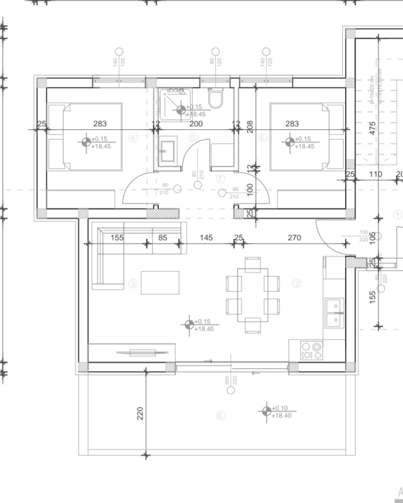 Prodaje se moderan stan s vrtom u Vodicama – novogradnja u mirnoj ulici blizu centra!