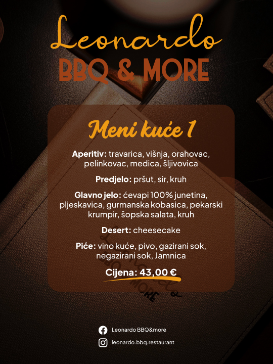 FOTO Blagdanski domjenci uz četiri vrhunska menija u Leonardo BBQ & More!