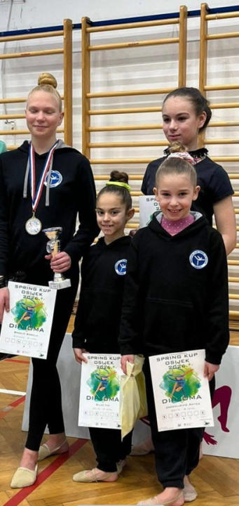 Šibenske gimnastičarke sjajno otvorile sezonu na 'Spring Cupu' u Osijeku 