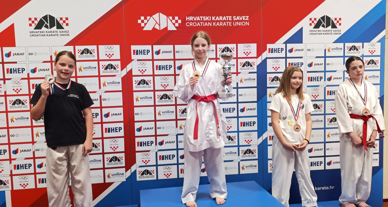 FOTO Melani Majkić i Gabrijela Županović, članice Karate kluba Šibenik 1066, osvojile Kup Hrvatske