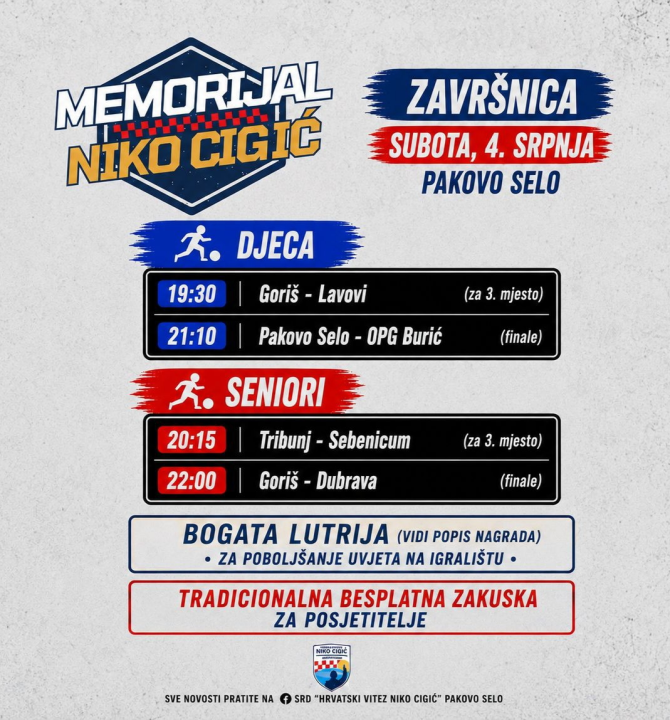 FOTO Goriš i Dubrava u finalu pakovačkog memorijala 'Niko Cigić': U programu malonogometna i druga uzbuđenja