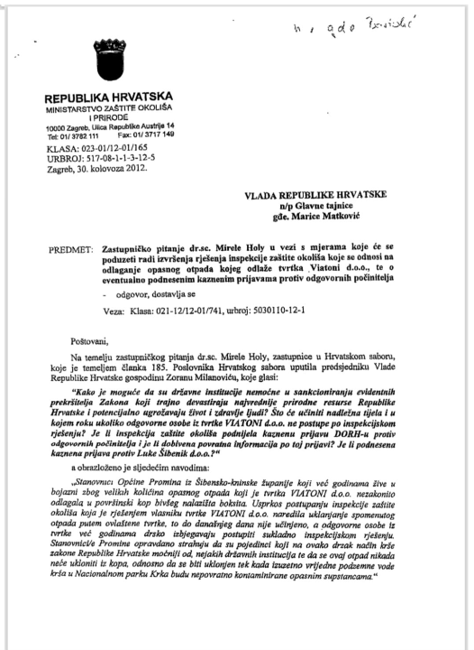Otpad iz šibenske Luke završio kod Oklaja: Ni nakon 18 godina nema konačne potvrde gdje je završio