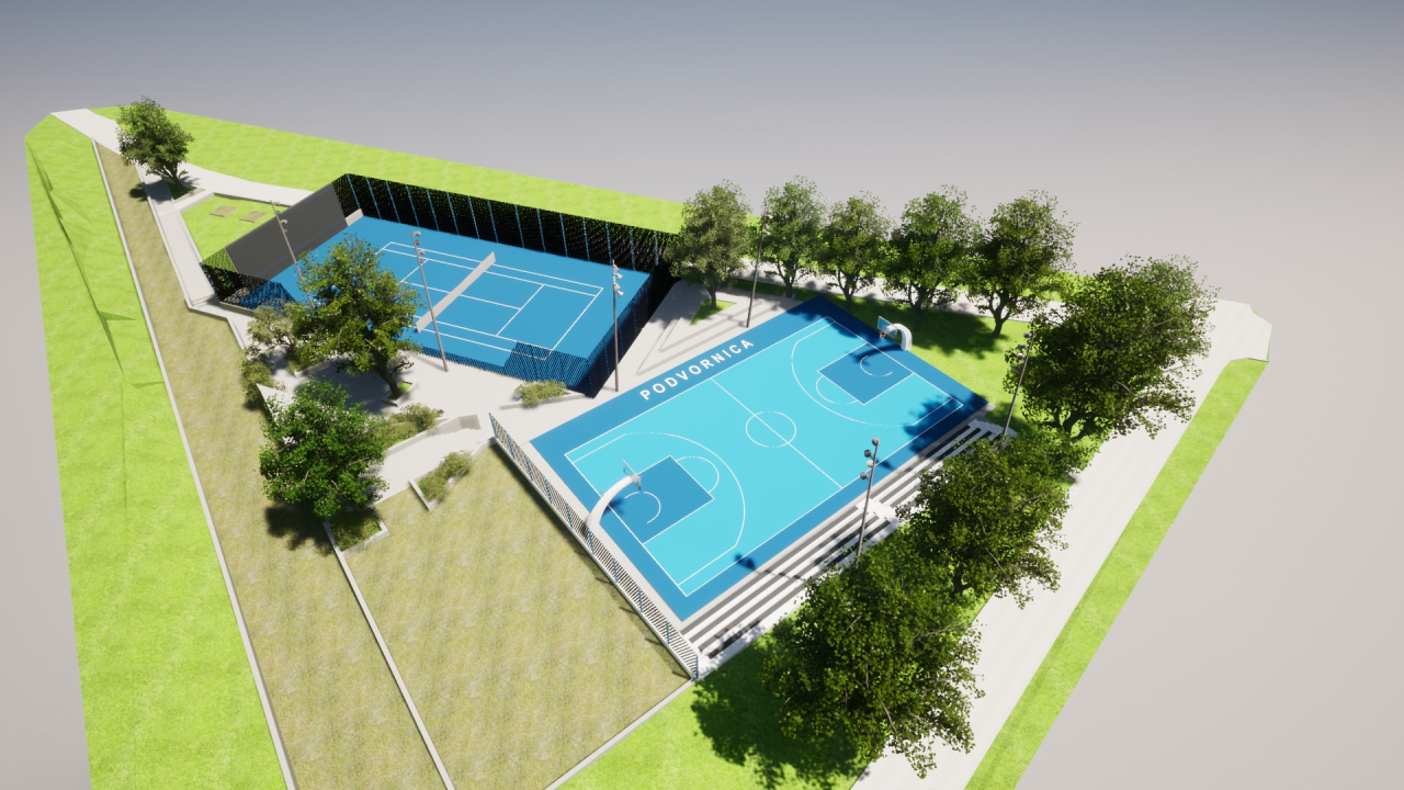 Prijavljen projekt rekonstrukcije košarkaškog igrališta Podvornica u Drnišu