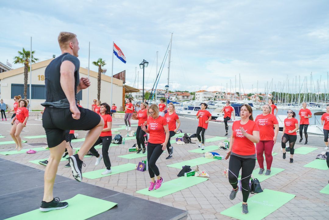 Vodičani se zaželili zajedničkog treninga: Pogledajte kako je izgledalo vježbanje u projektu 'Aktivna Hrvatska'