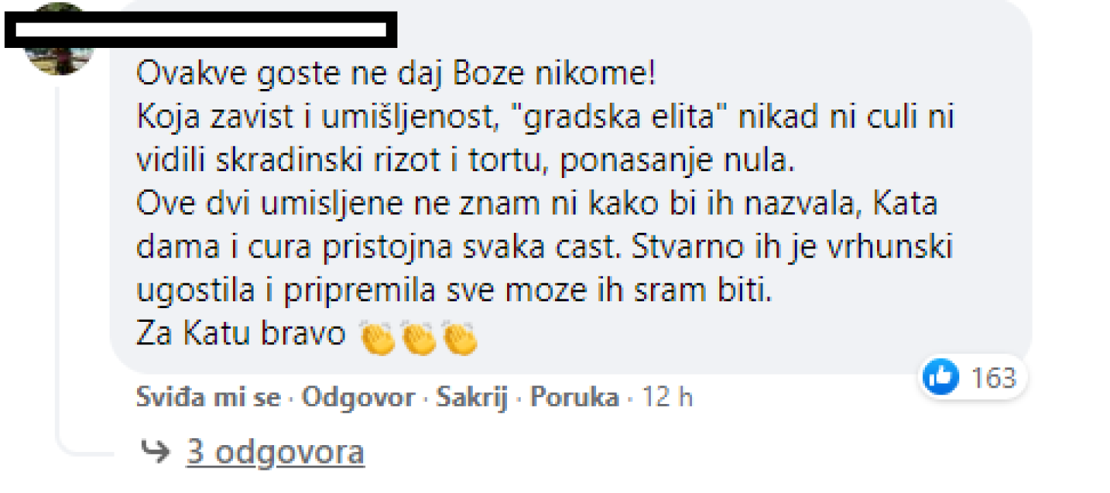 Nakon Večere za 5, Fejs pun komentara podrške za Skradinjanku Katarinu: 'Bilo je to biserje pred svinje'