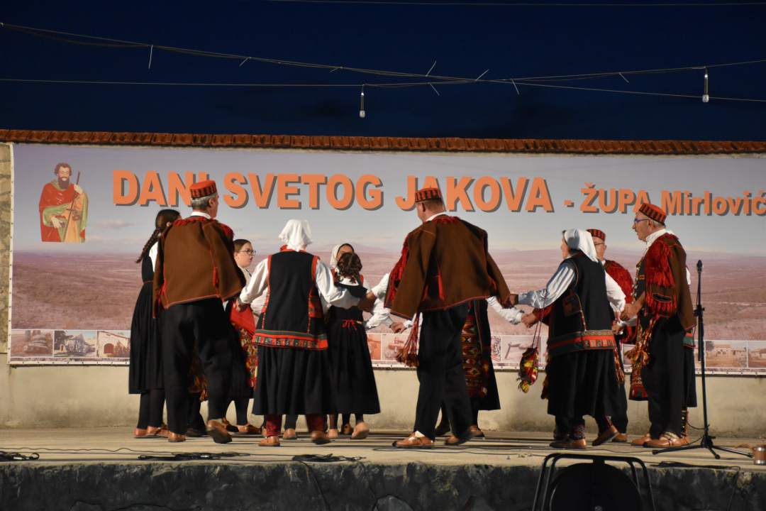 Večer folklora u Mirloviću povodom sv. Jakova, pozornica ljepote tradicijske kulture