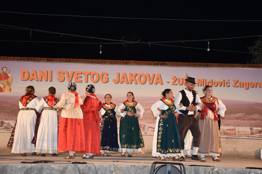 Večer folklora u Mirloviću povodom sv. Jakova, pozornica ljepote tradicijske kulture