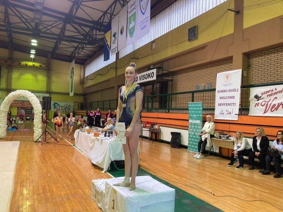 Uspjeh ritmičarki GK Šibenik-Dalmacija: Antei Mileti zlato i srebro, Dori Jurčević zlato 