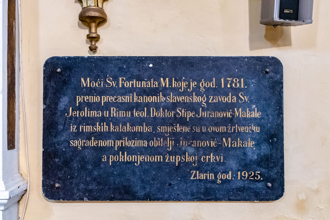 Na Zlarinu se čuva tijelo sv. Fortunata: 'Kad nemoćni nisu mogli njemu u crkvu, on bi došao njima kući' 