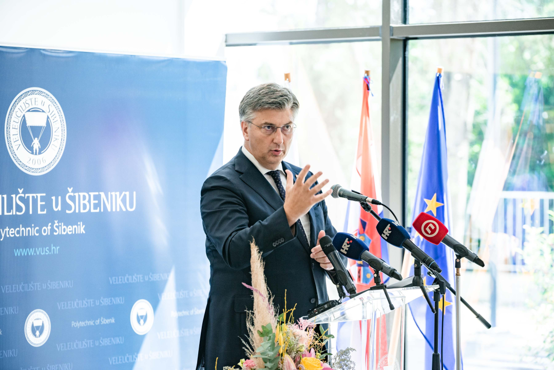 Plenković na otvorenju Studentskog doma Palacin: 'Za Šibenik je važno da bude središte obrazovanja'